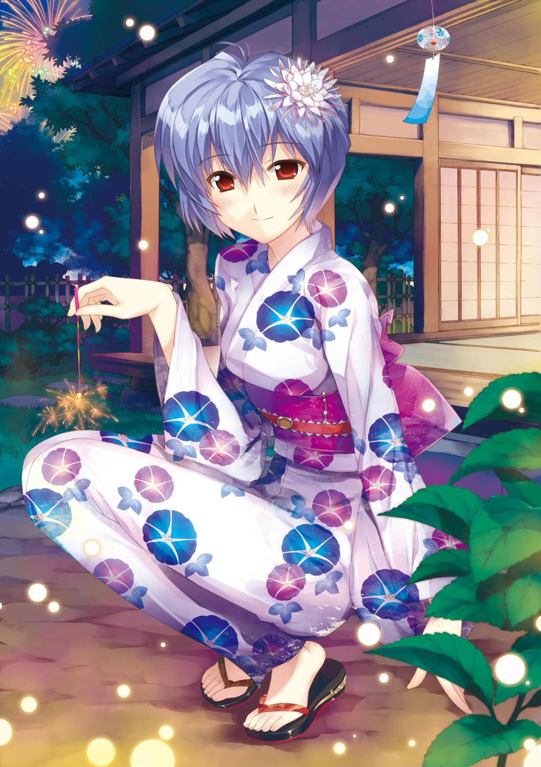 ayanami_rei fujima_takuya neon_genesis_evangelion yukata