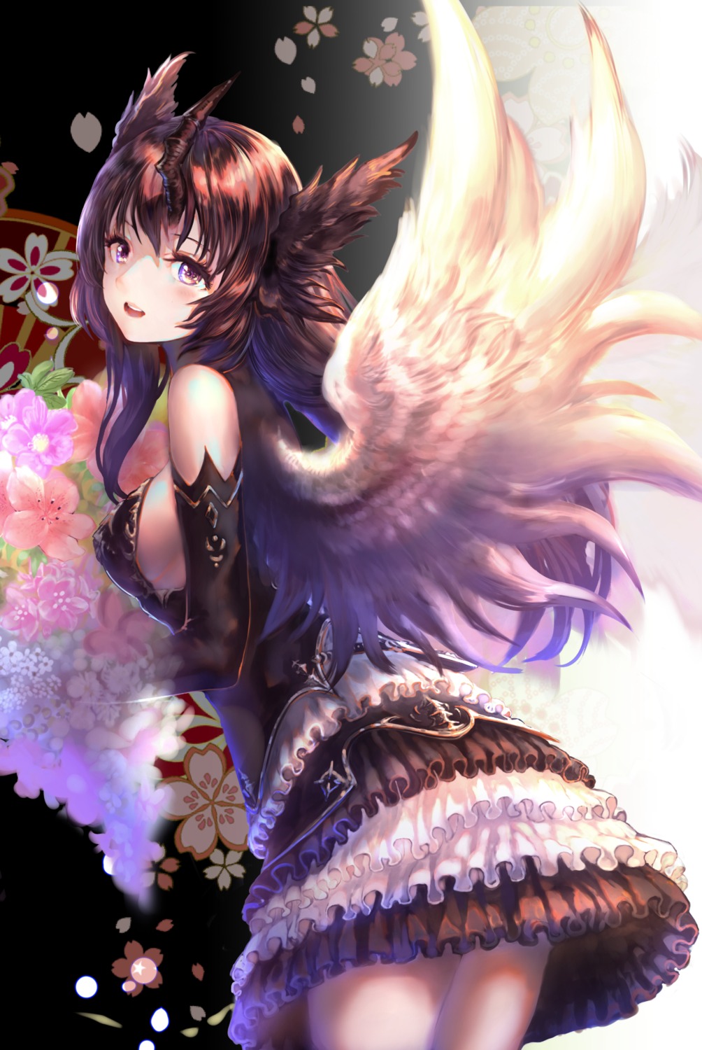 animal_ears haori_io horns wings