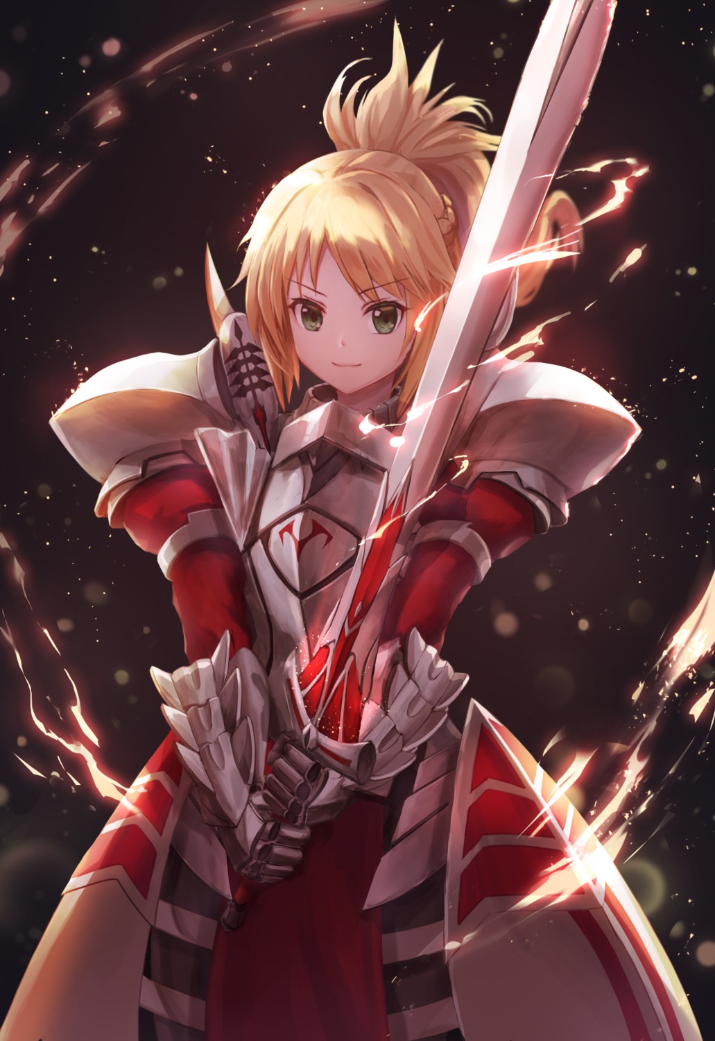 armor dress fate/apocrypha fate/grand_order fate/stay_night lunacle mordred_(fate) sword