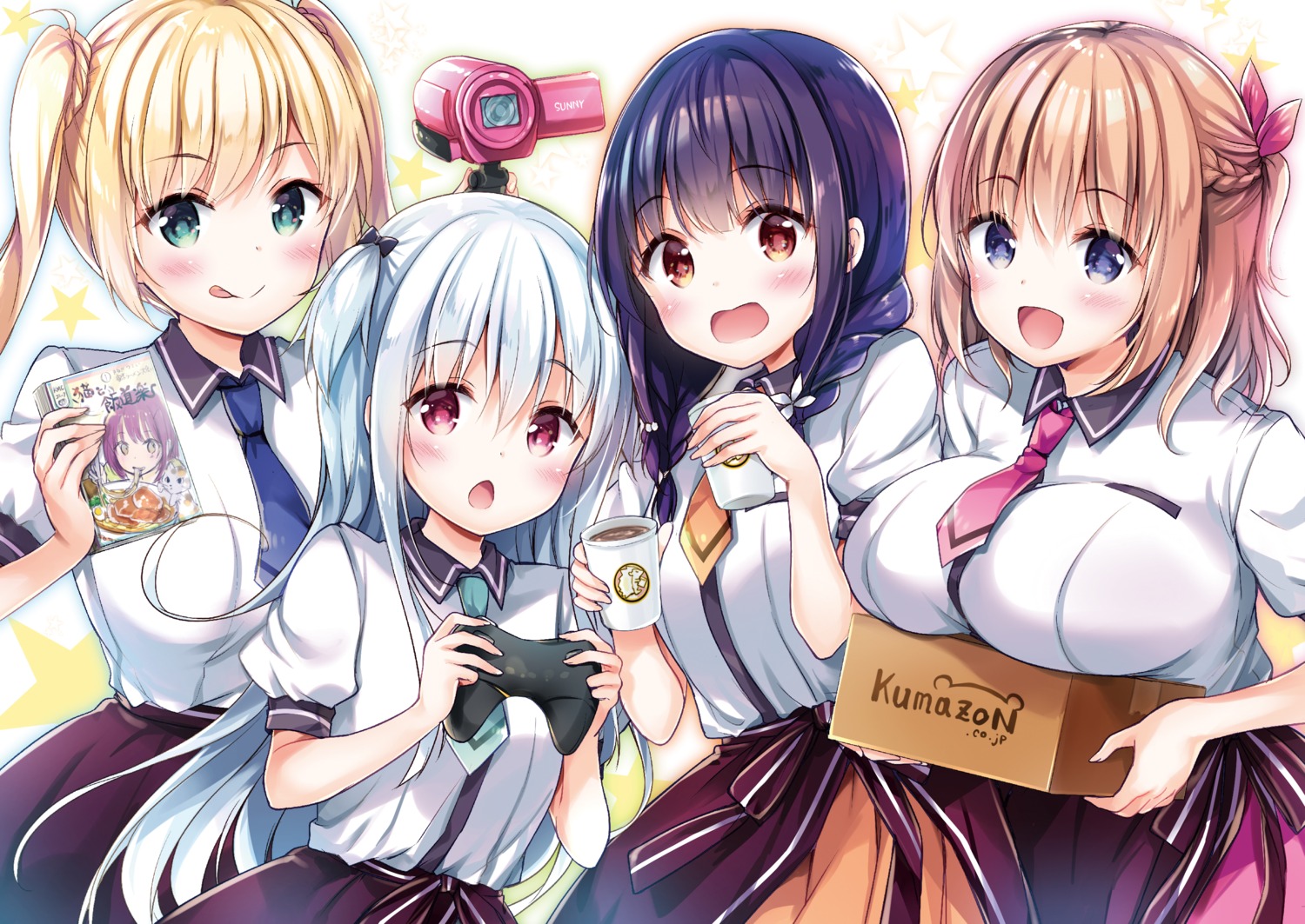 breast_hold hisama_kumako ichijouma_mankitsu_gurashi! possible_duplicate seifuku