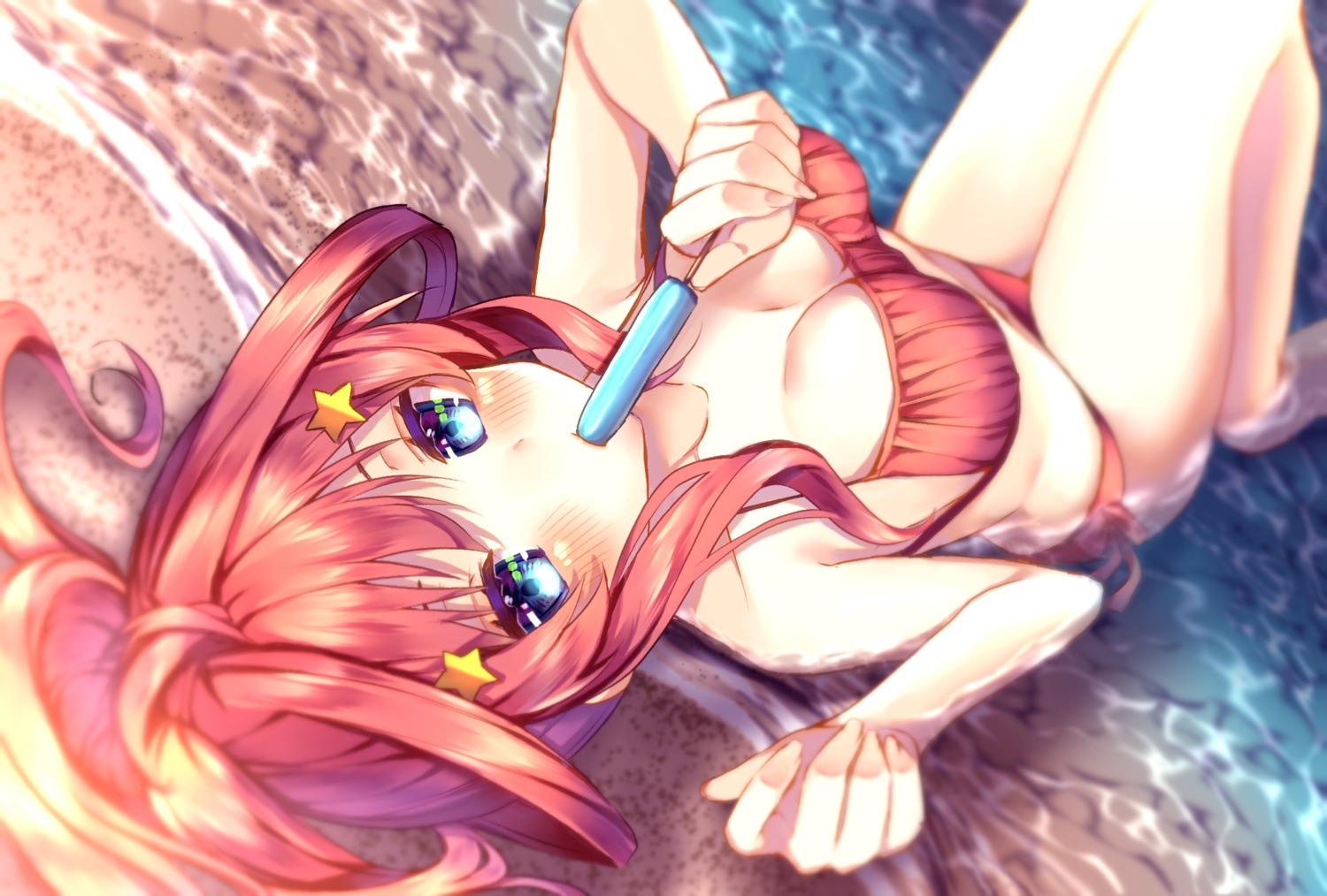 5-toubun_no_hanayome bikini cleavage nakano_itsuki swimsuits wet xx_momomo_xx