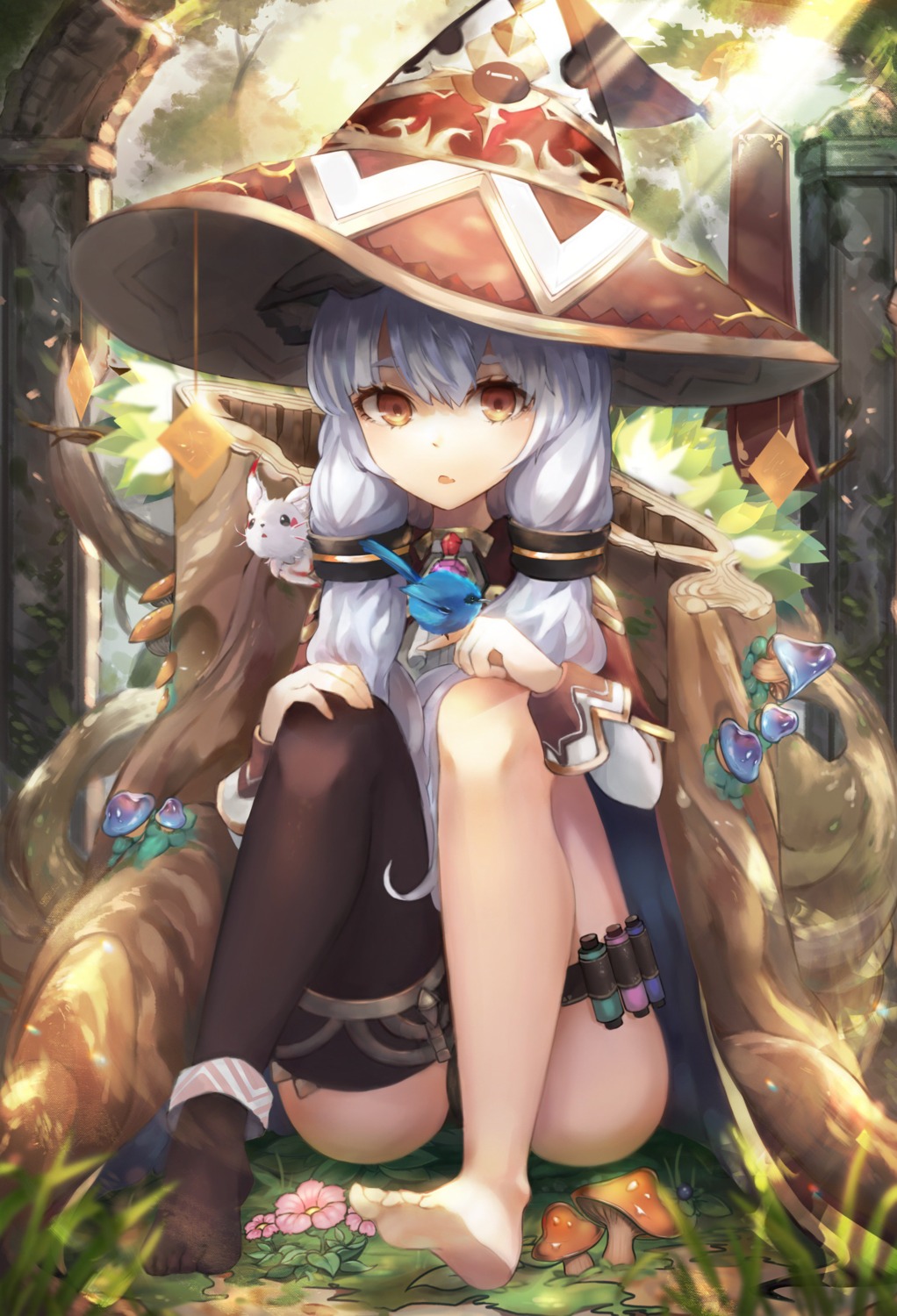 envysoi feet pantsu thighhighs witch