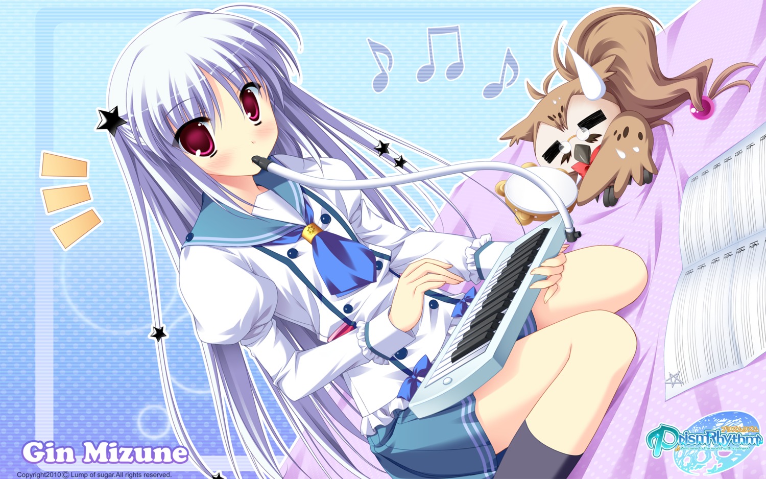 lump_of_sugar mizune_gin prism_rhythm seifuku sesena_yau wallpaper