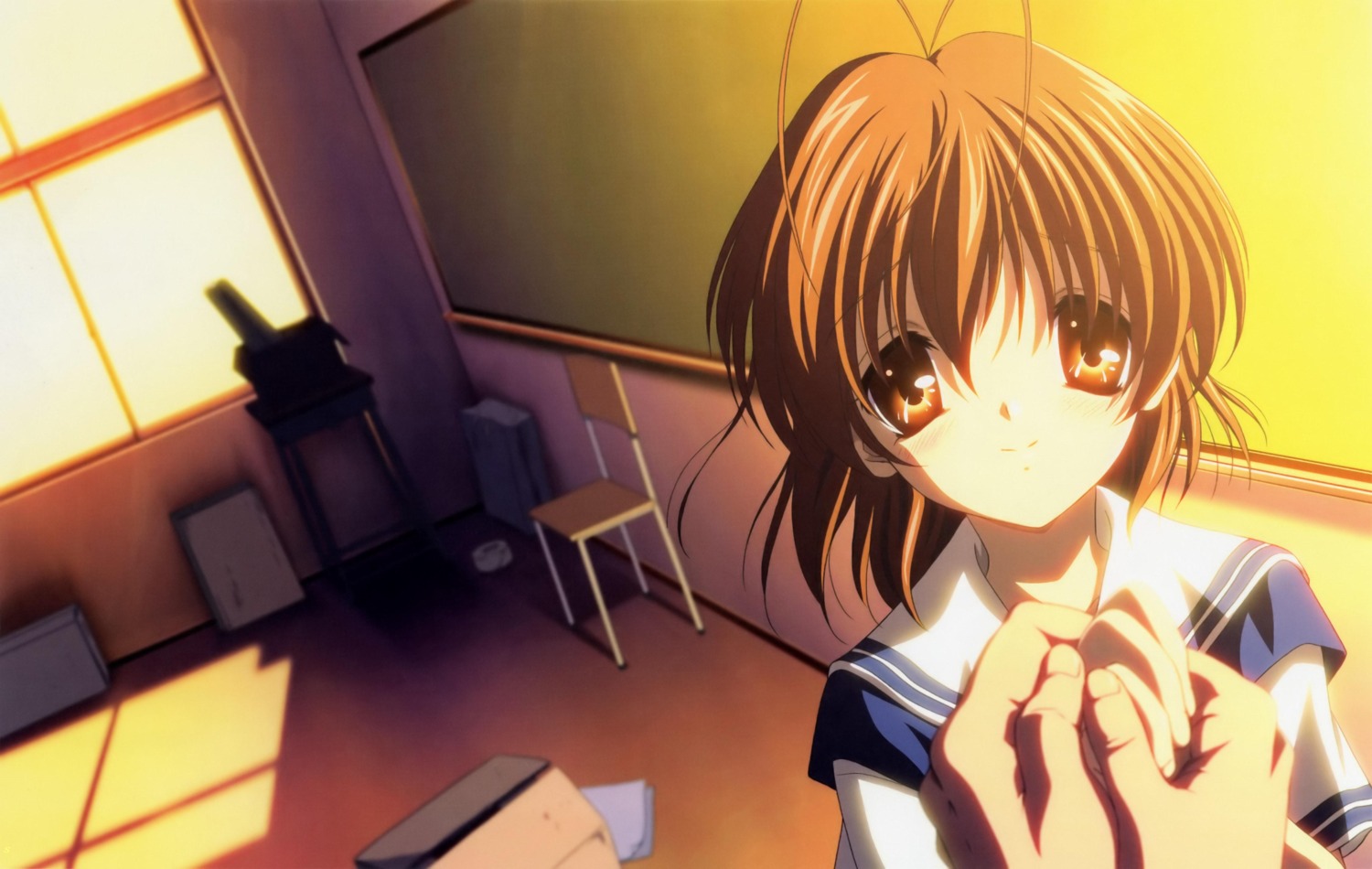 clannad furukawa_nagisa ohkubo_toru seifuku