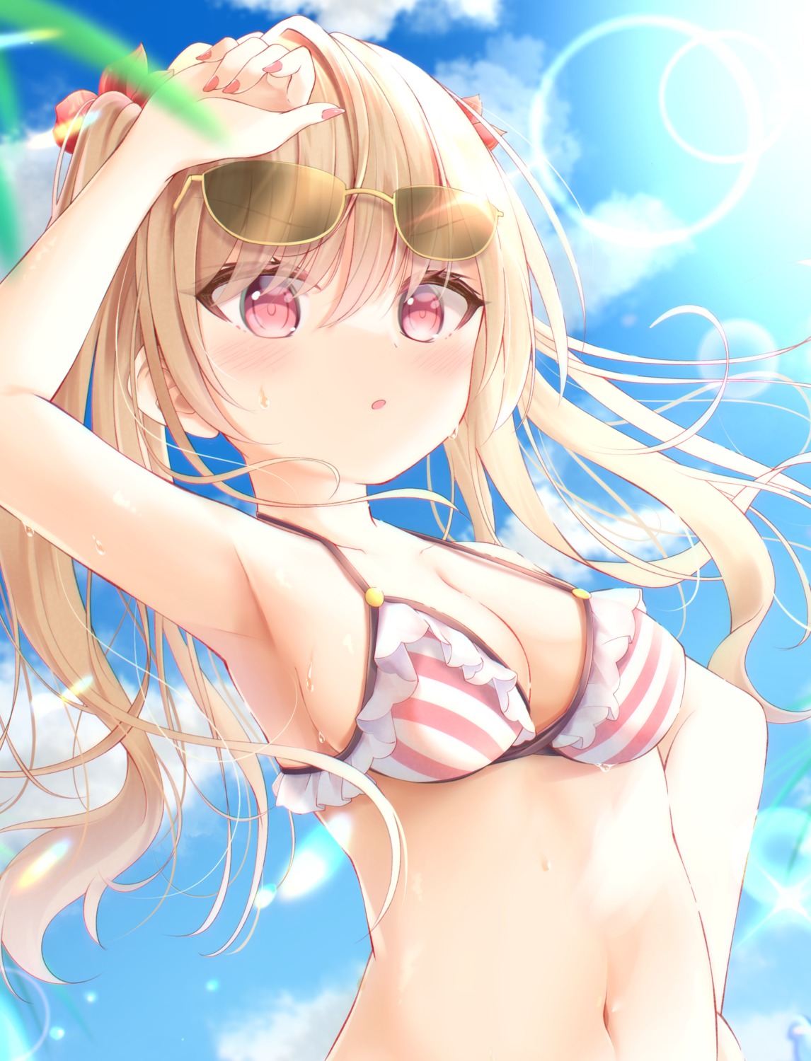 bikini_top megane rulu swimsuits wet