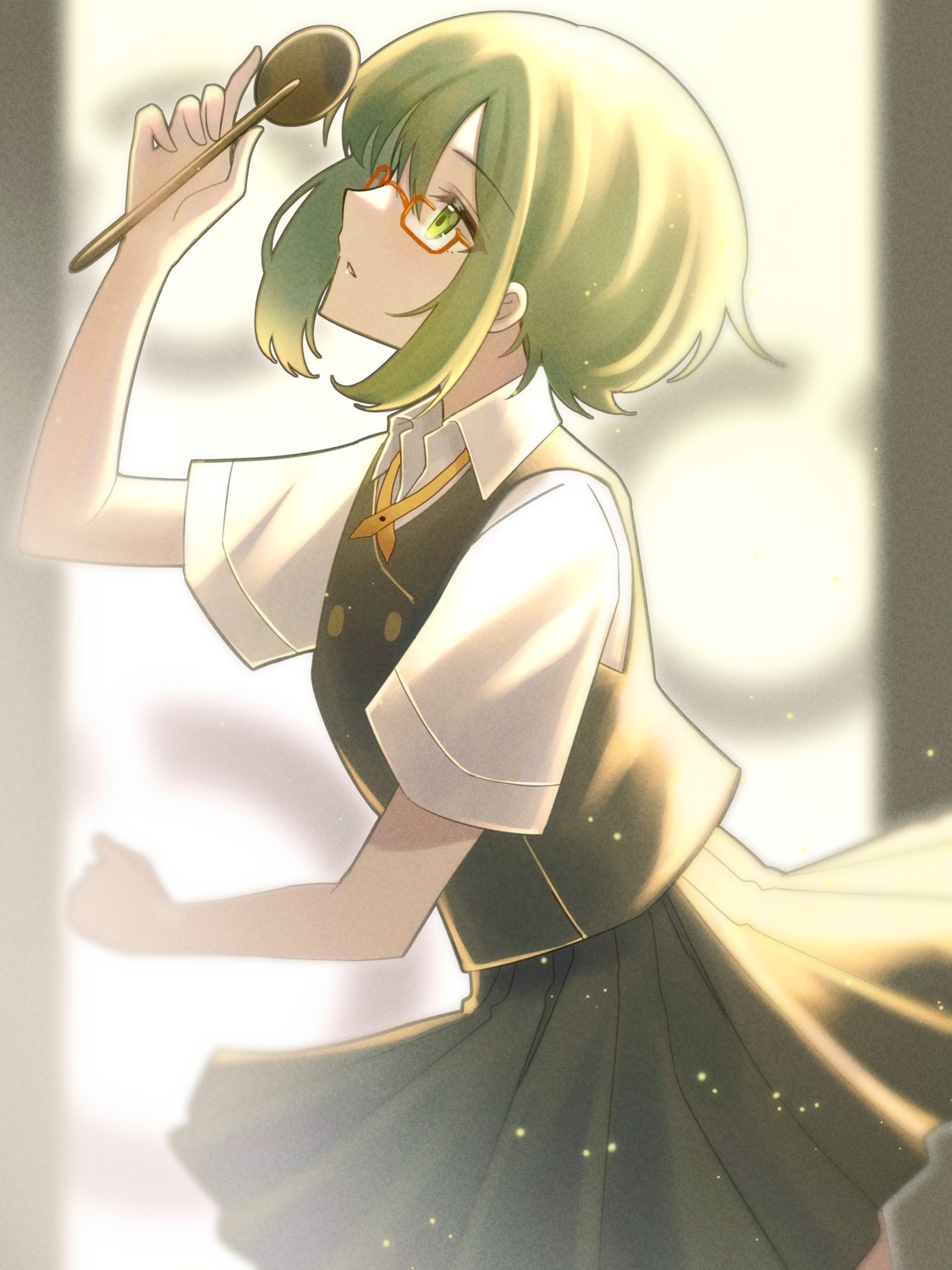 gumi megane my_my_tsumuri seifuku shiryoku_kensa_(vocaloid) vocaloid