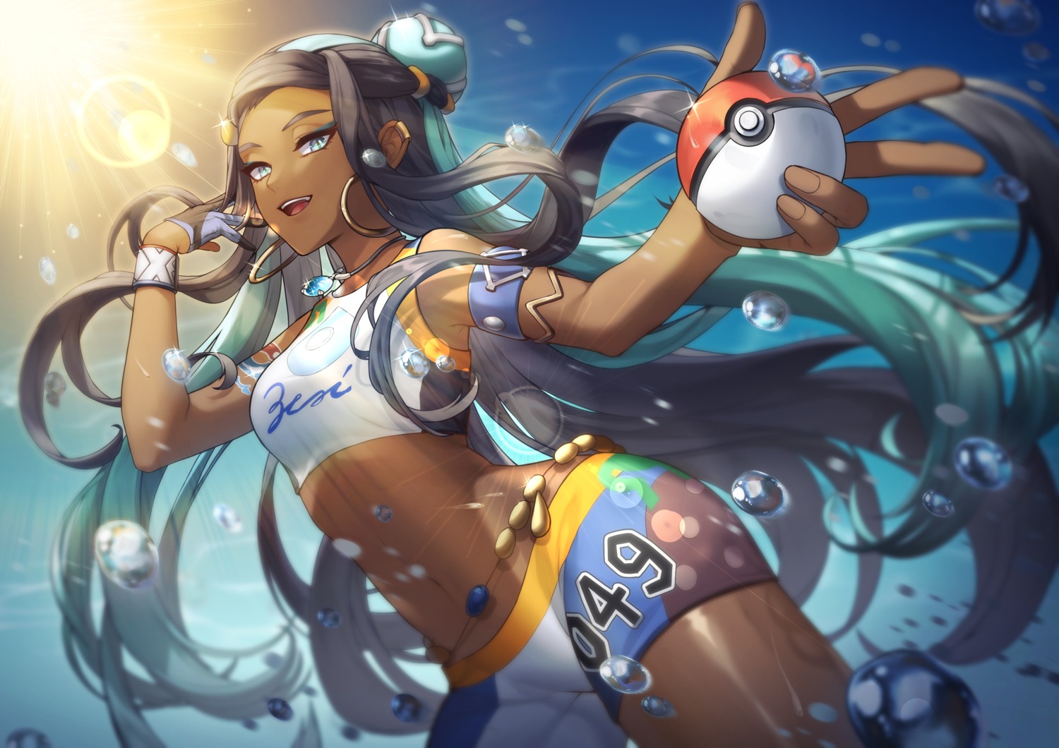 bike_shorts lem_tea pokemon pokemon_swsh rurina_(pokemon)