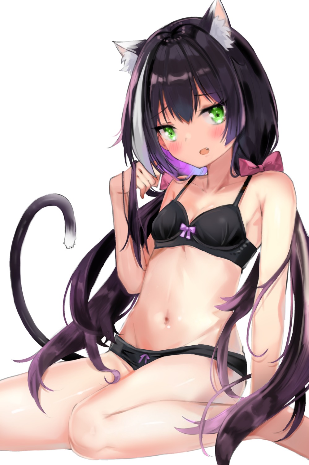 animal_ears bra karyl_(princess_connect) komugiaoi1 nekomimi pantsu princess_connect princess_connect!_re:dive tail