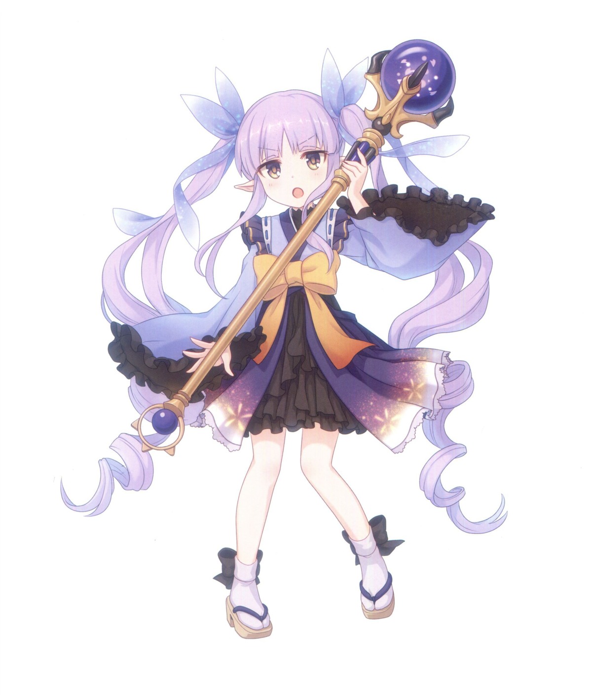 hikawa_kyouka japanese_clothes pointy_ears princess_connect princess_connect!_re:dive tagme weapon