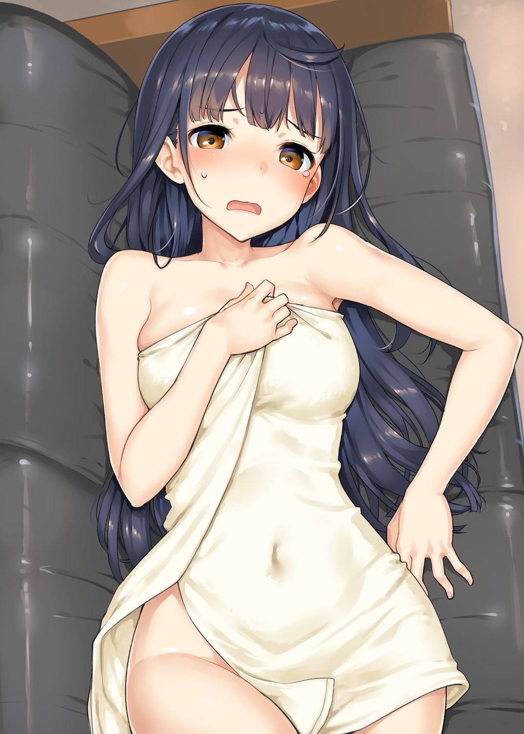 breast_hold irido_yume mamahaha_no_tsurego_ga_moto_kano_datta takayaki towel