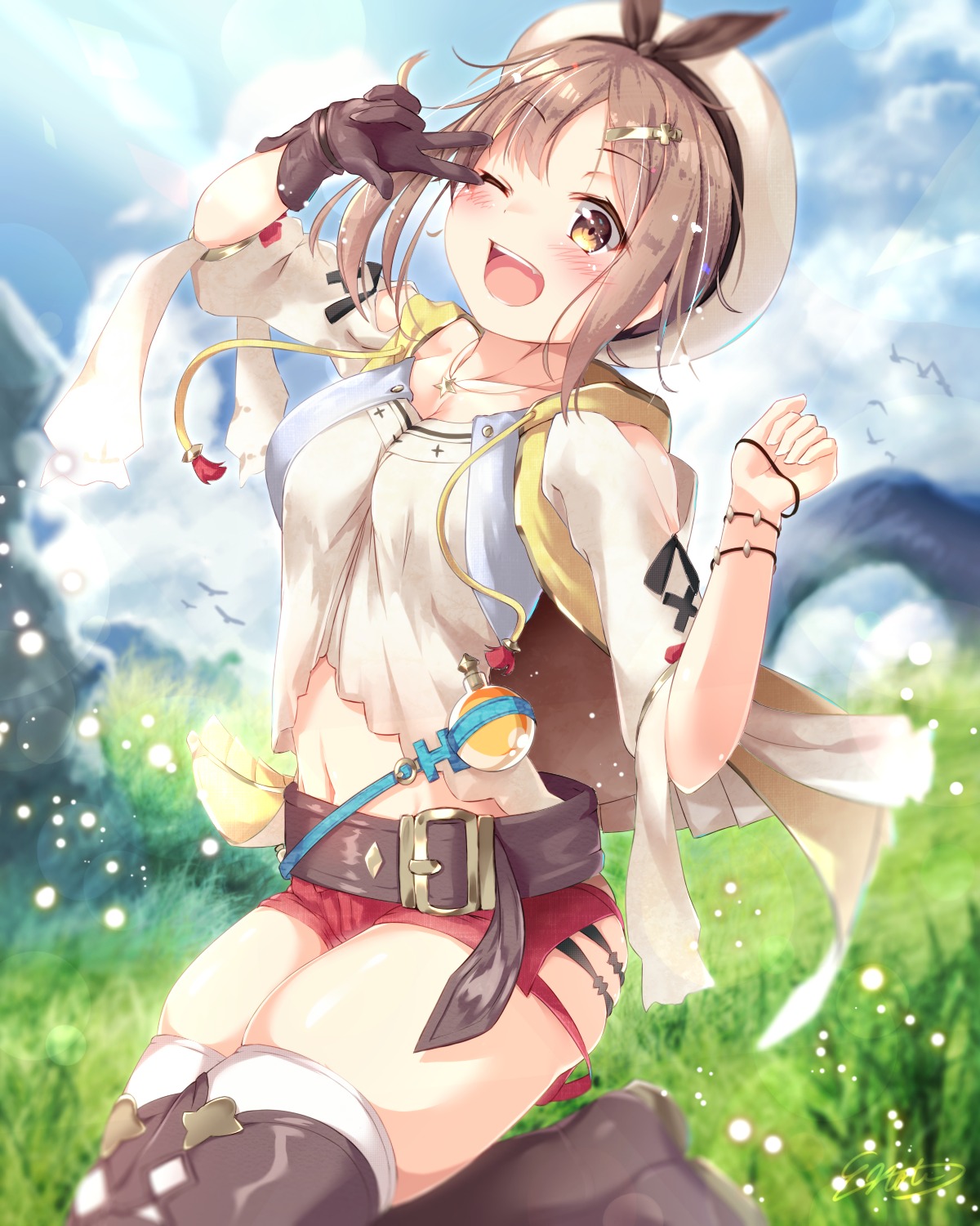 atelier atelier_ryza e-note reisalin_stout thighhighs