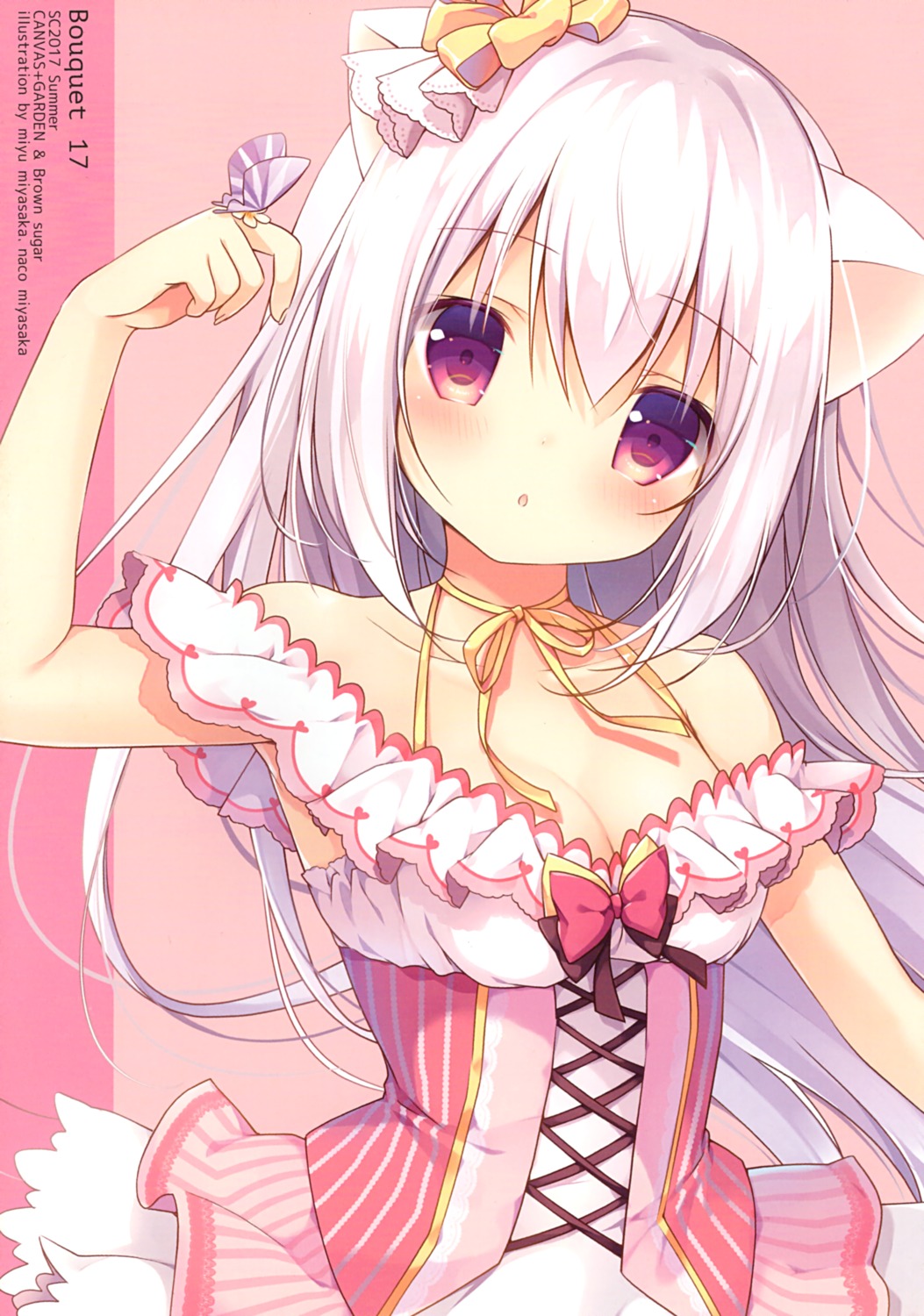 animal_ears canvas+garden cleavage dress inae_koron miyasaka_nako nekomimi