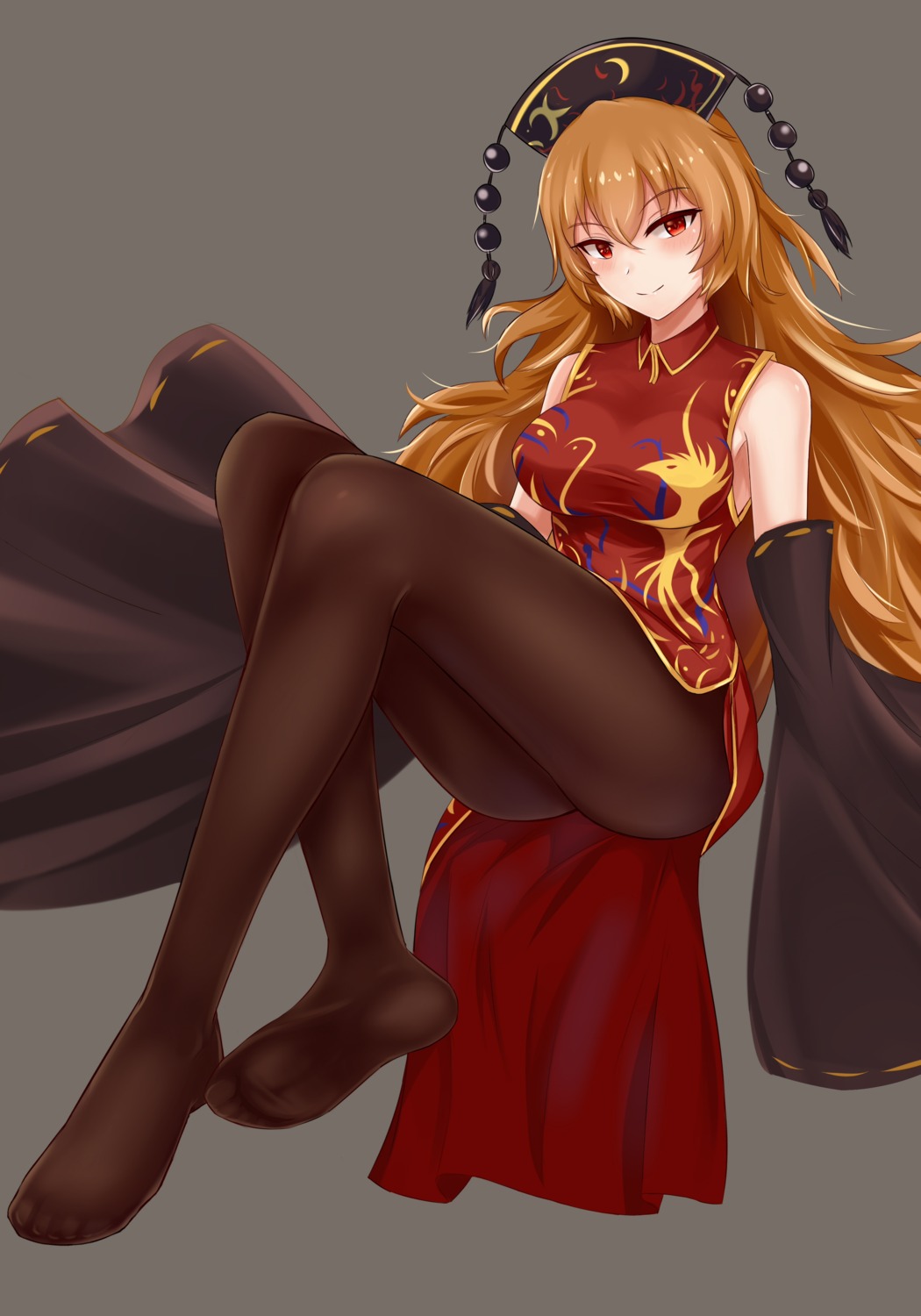 chinadress feet junko pantyhose touhou wuwusan