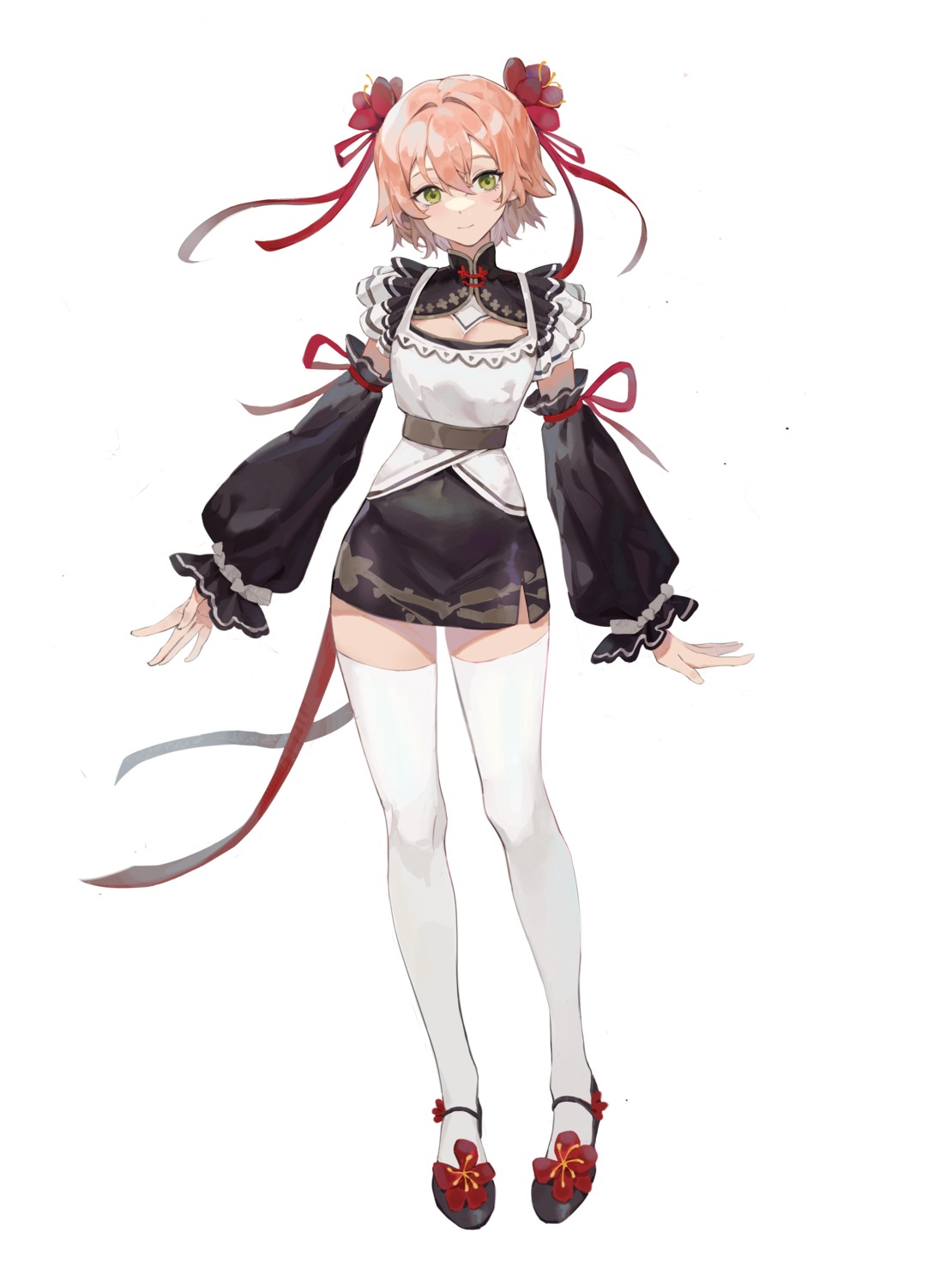 asian_clothes qingshu thighhighs