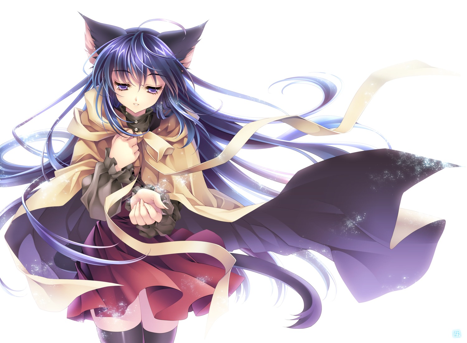 animal_ears nekomimi riv tail thighhighs