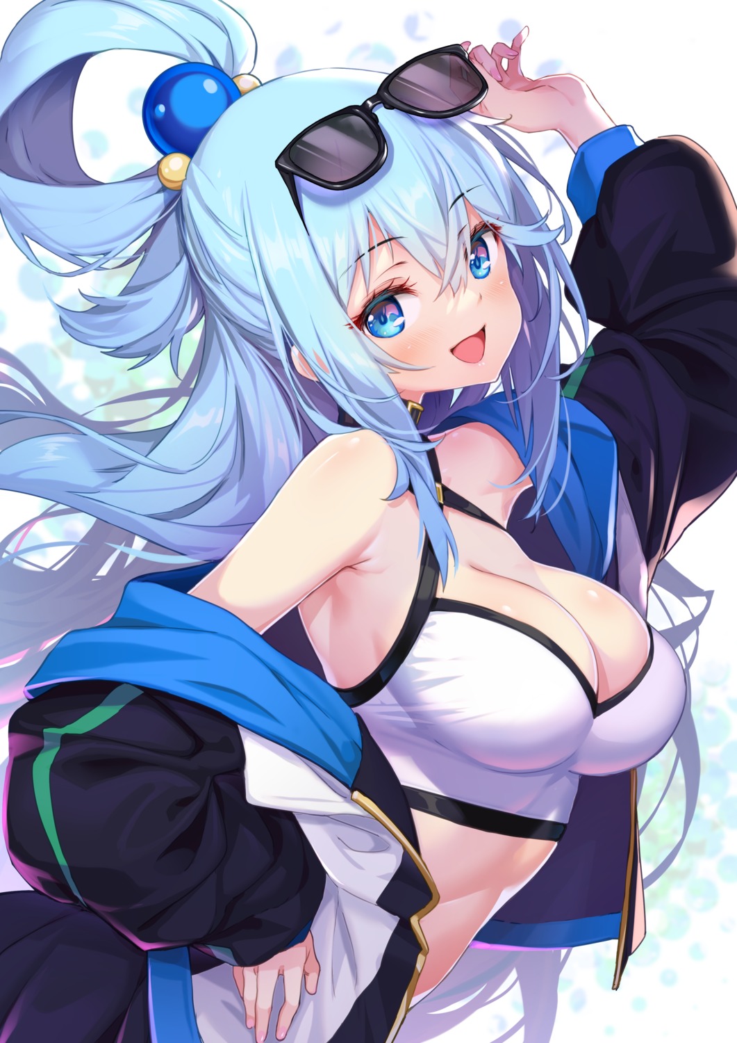 aqua_(konosuba) hong_(white_spider) kono_subarashii_sekai_ni_shukufuku_wo! megane