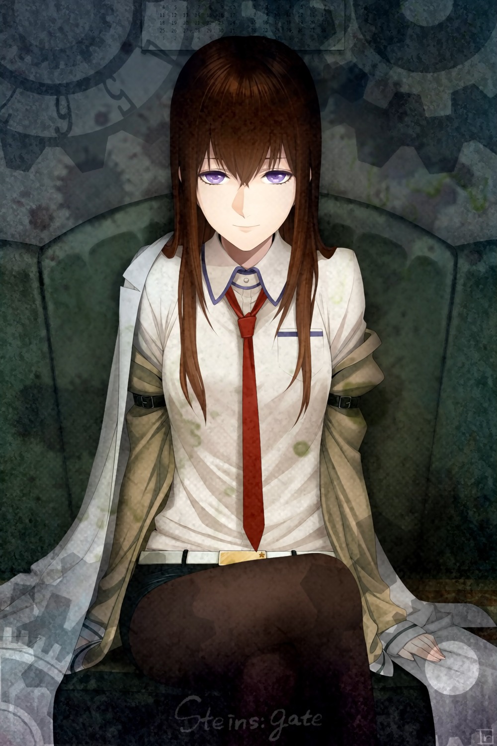 makise_kurisu ougi_yomi pantyhose steins;gate