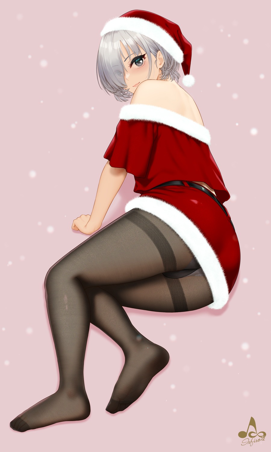 ass christmas infinote no_bra pantsu pantyhose sashou_mihiro