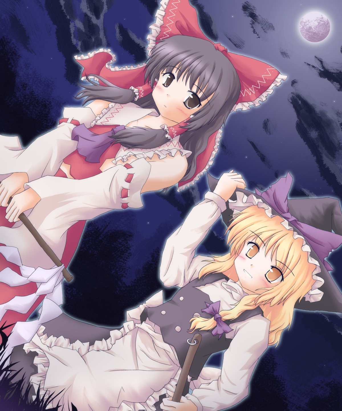 hakurei_reimu kirisame_marisa touhou