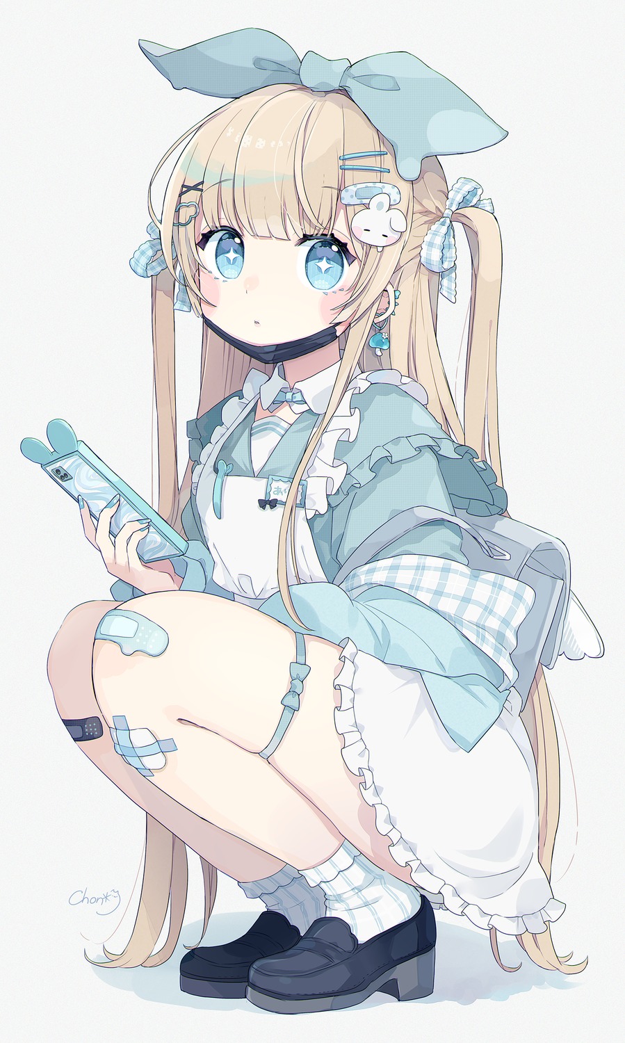 alice alice_in_wonderland bandages bandaid chon garter lolita_fashion