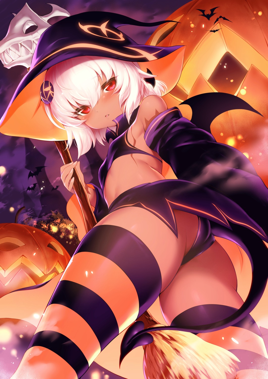 ass halloween pantsu rogia tail tanaka:_nenrei_equal_kanojo_inaireki_no_mahoutsukai thighhighs witch