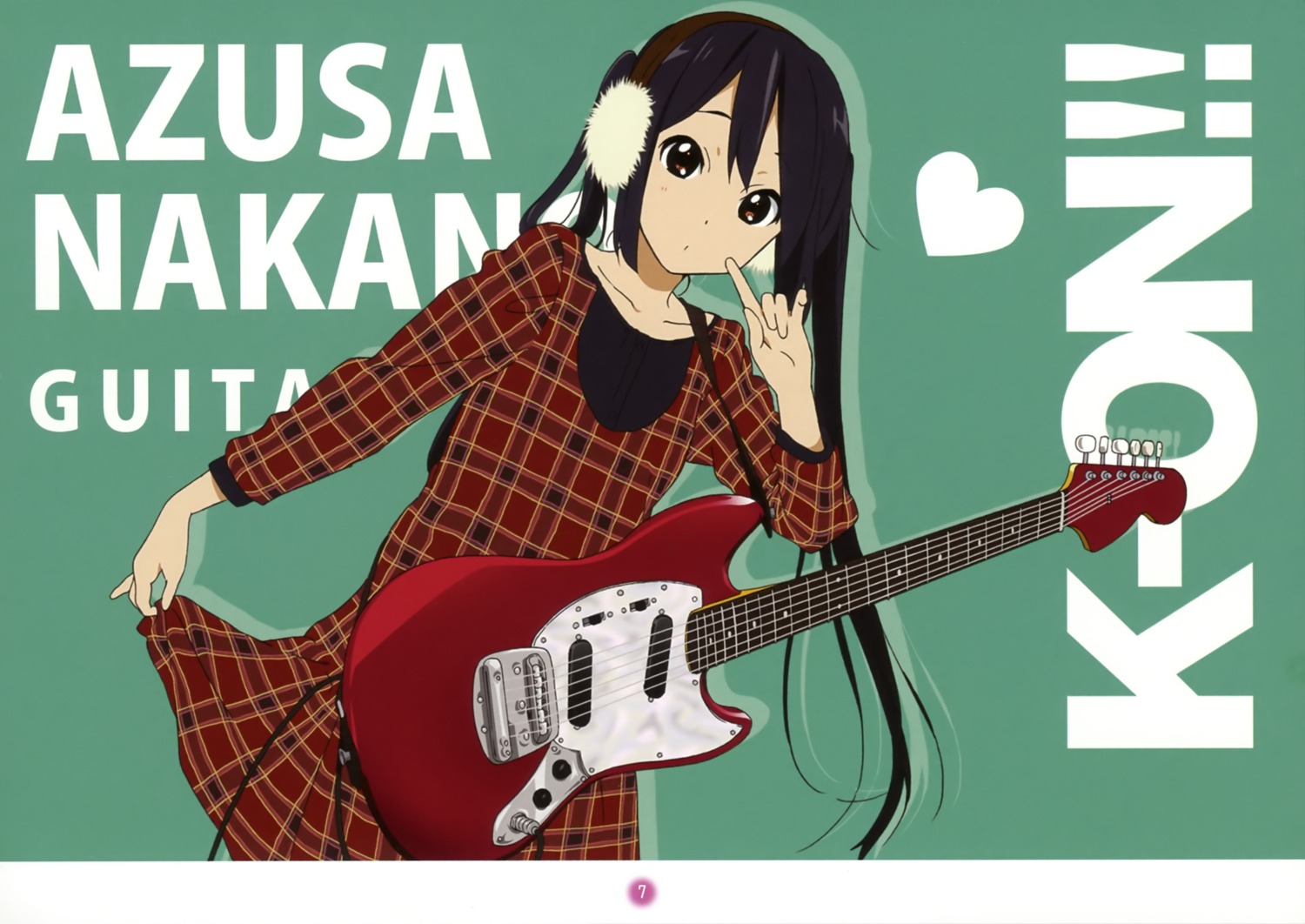 guitar horiguchi_yukiko k-on! nakano_azusa