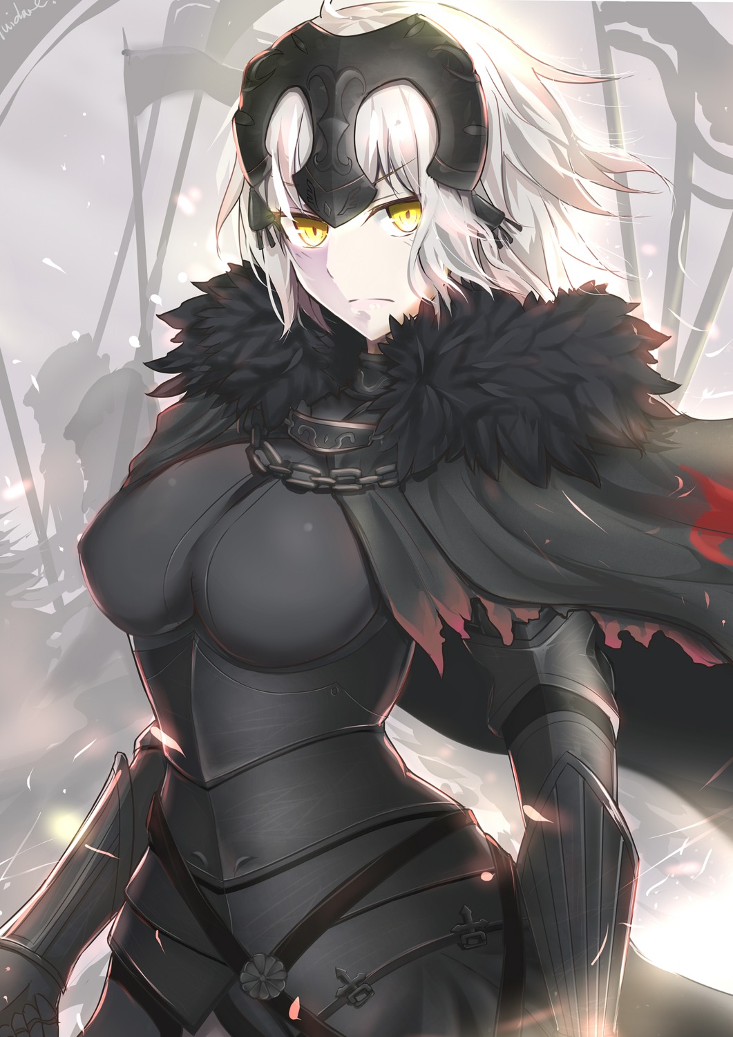 armor fate/grand_order huidare jeanne_d'arc jeanne_d'arc_(alter)_(fate)