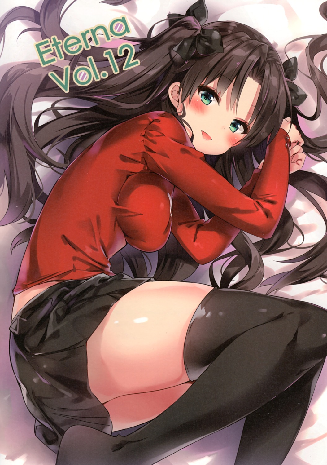 eterna fate/stay_night riichu sweater thighhighs toosaka_rin