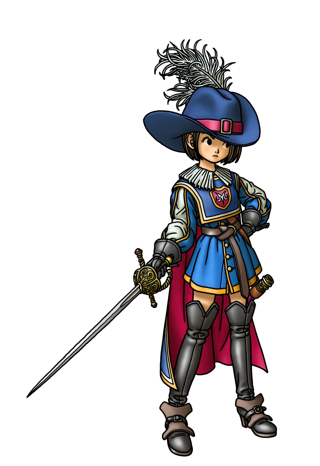 dragon_quest_ix sword thighhighs toriyama_akira