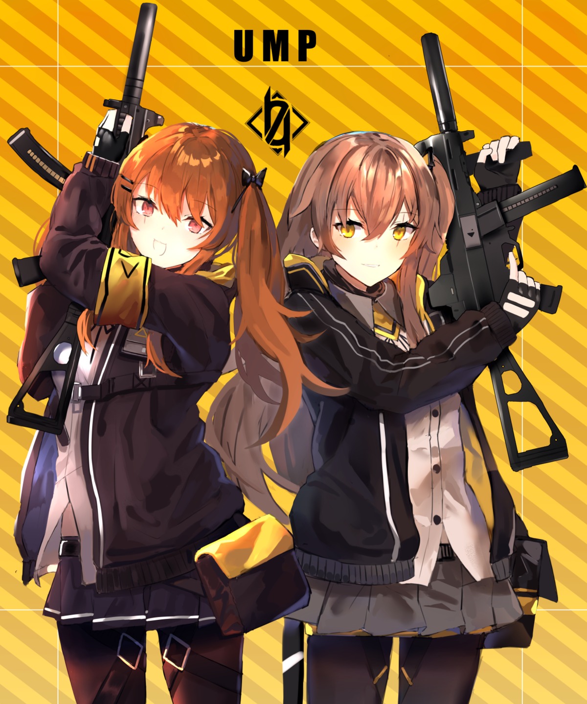 girls_frontline gun naitsu pantyhose ump45_(girls_frontline) ump9_(girls_frontline)