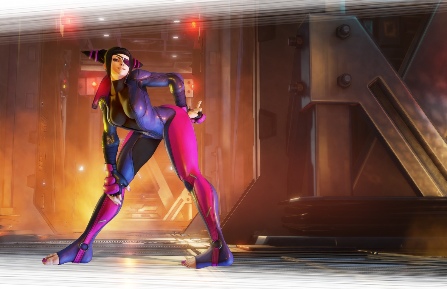 bodysuit eyepatch han_juri street_fighter street_fighter_v