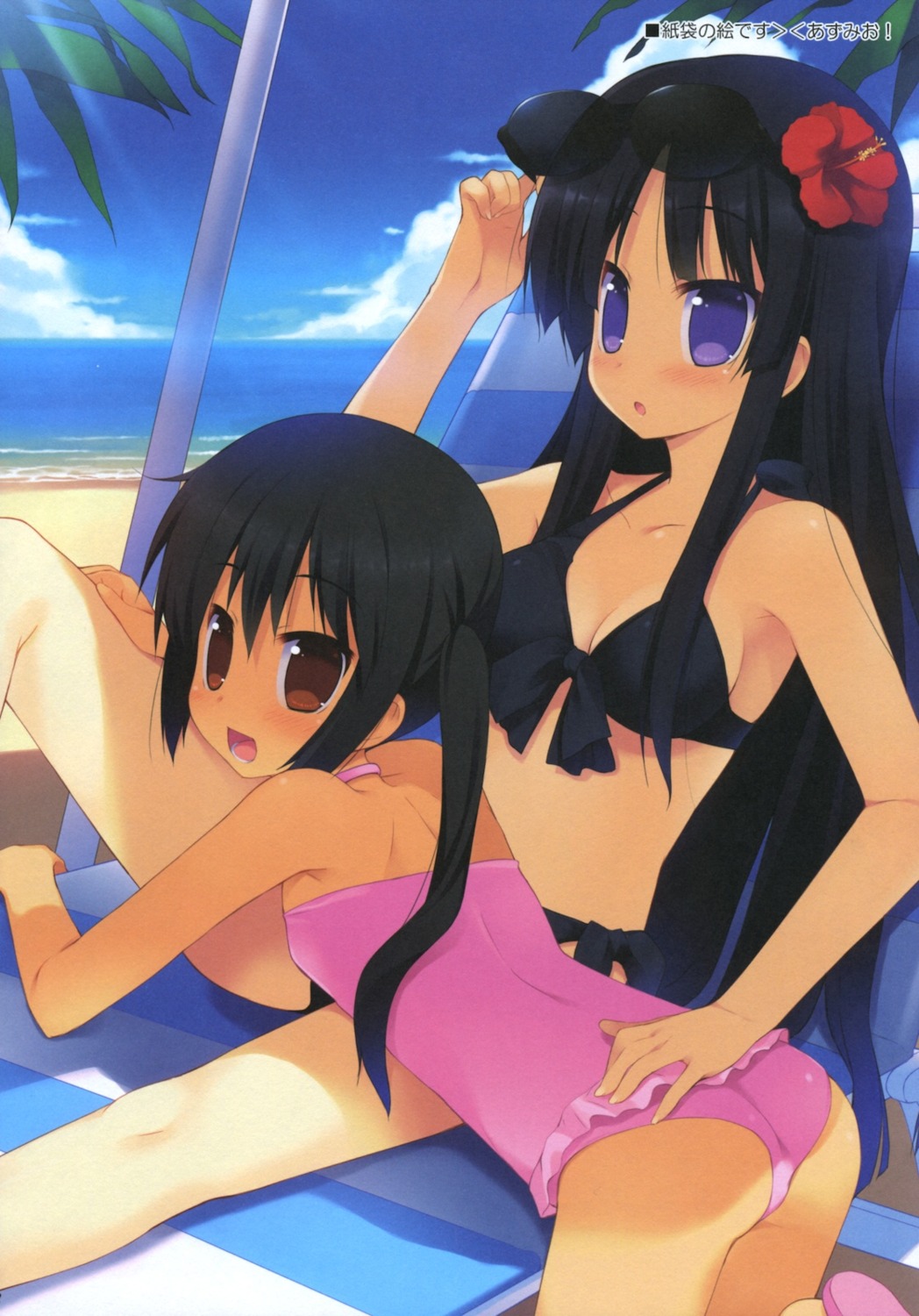 akiyama_mio bikini k-on! meito meizu nakano_azusa swimsuits