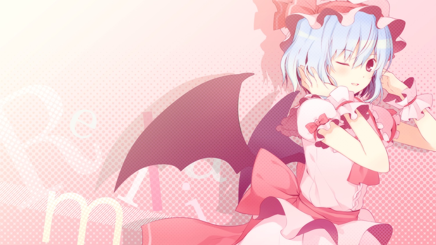 6u remilia_scarlet touhou wallpaper wings