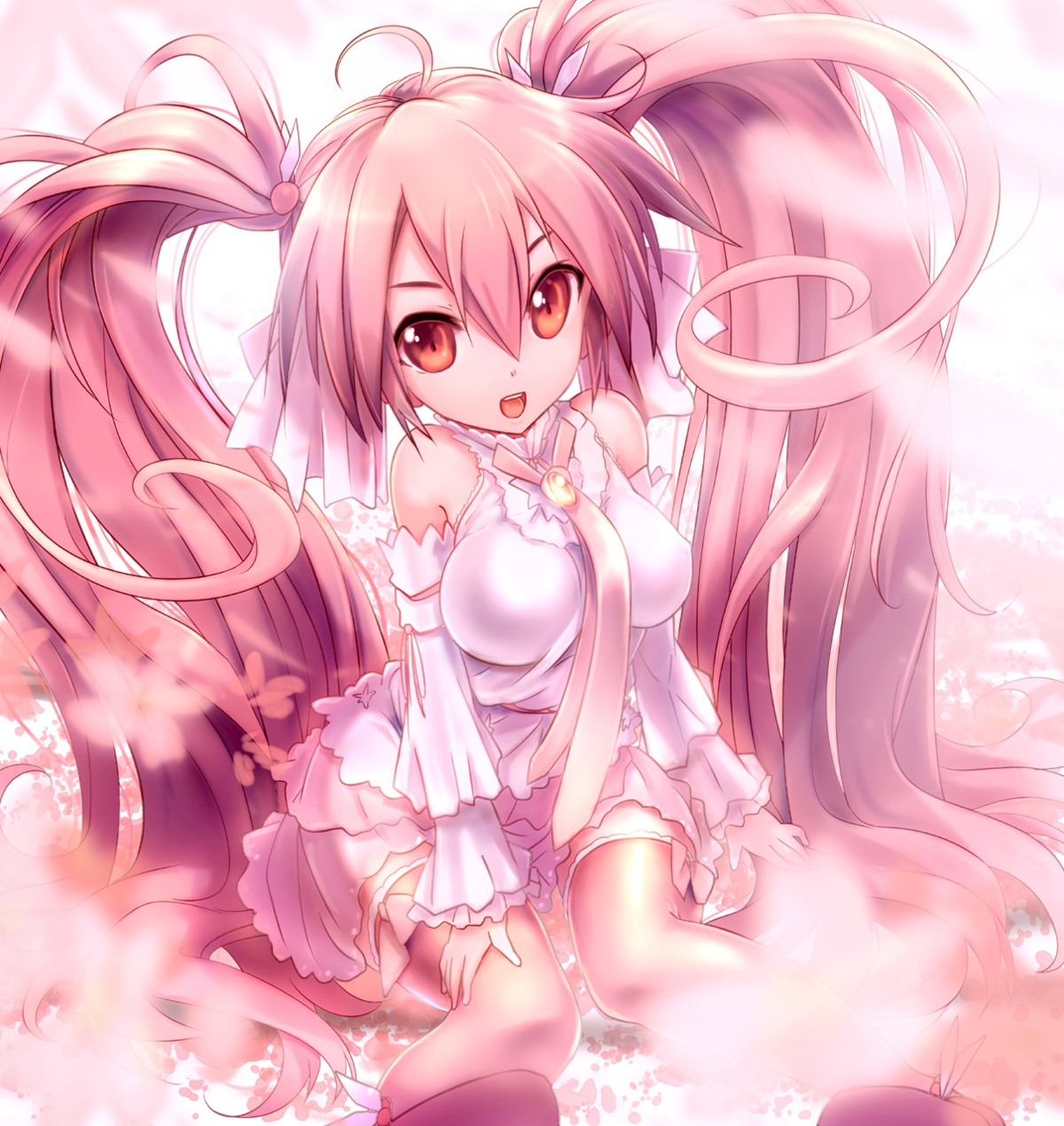 hatsune_miku sakura_miku sora_to_umi thighhighs vocaloid