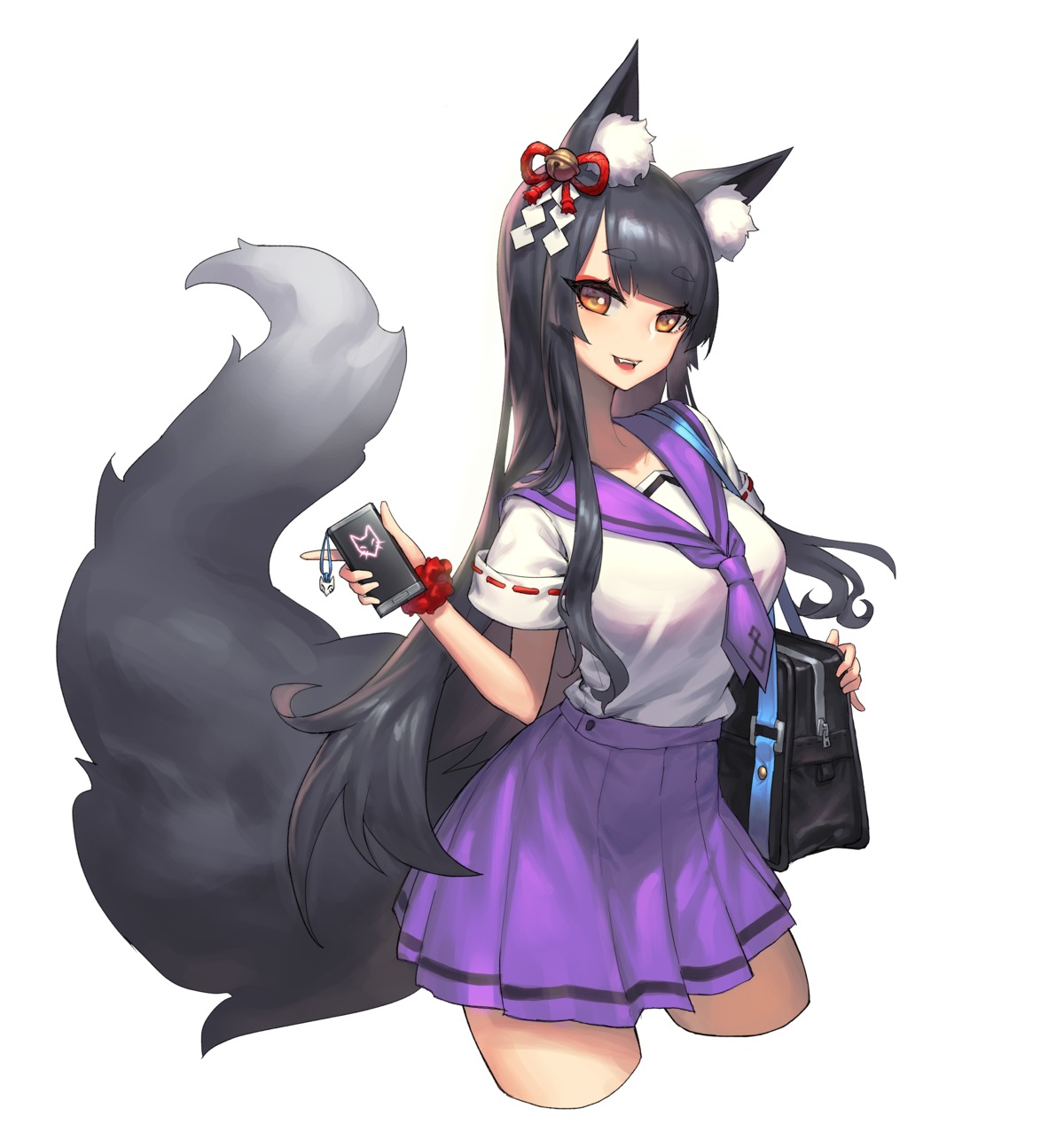 animal_ears dekka seifuku tail