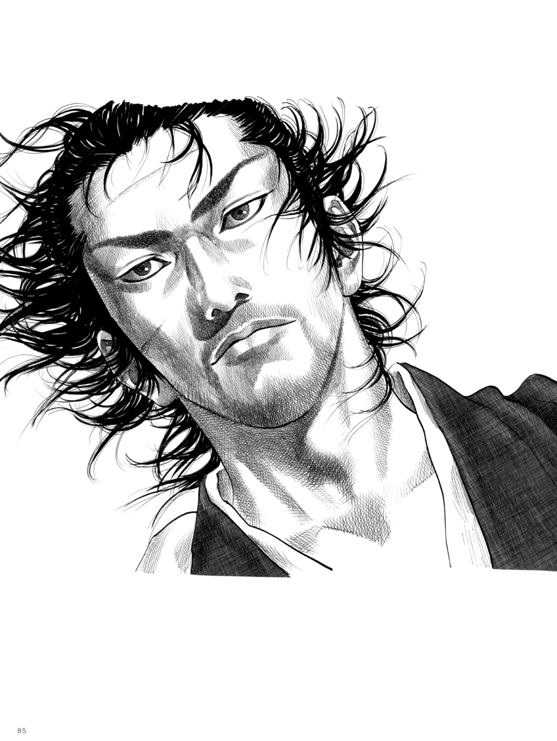 inoue_takehiko male monochrome vagabond