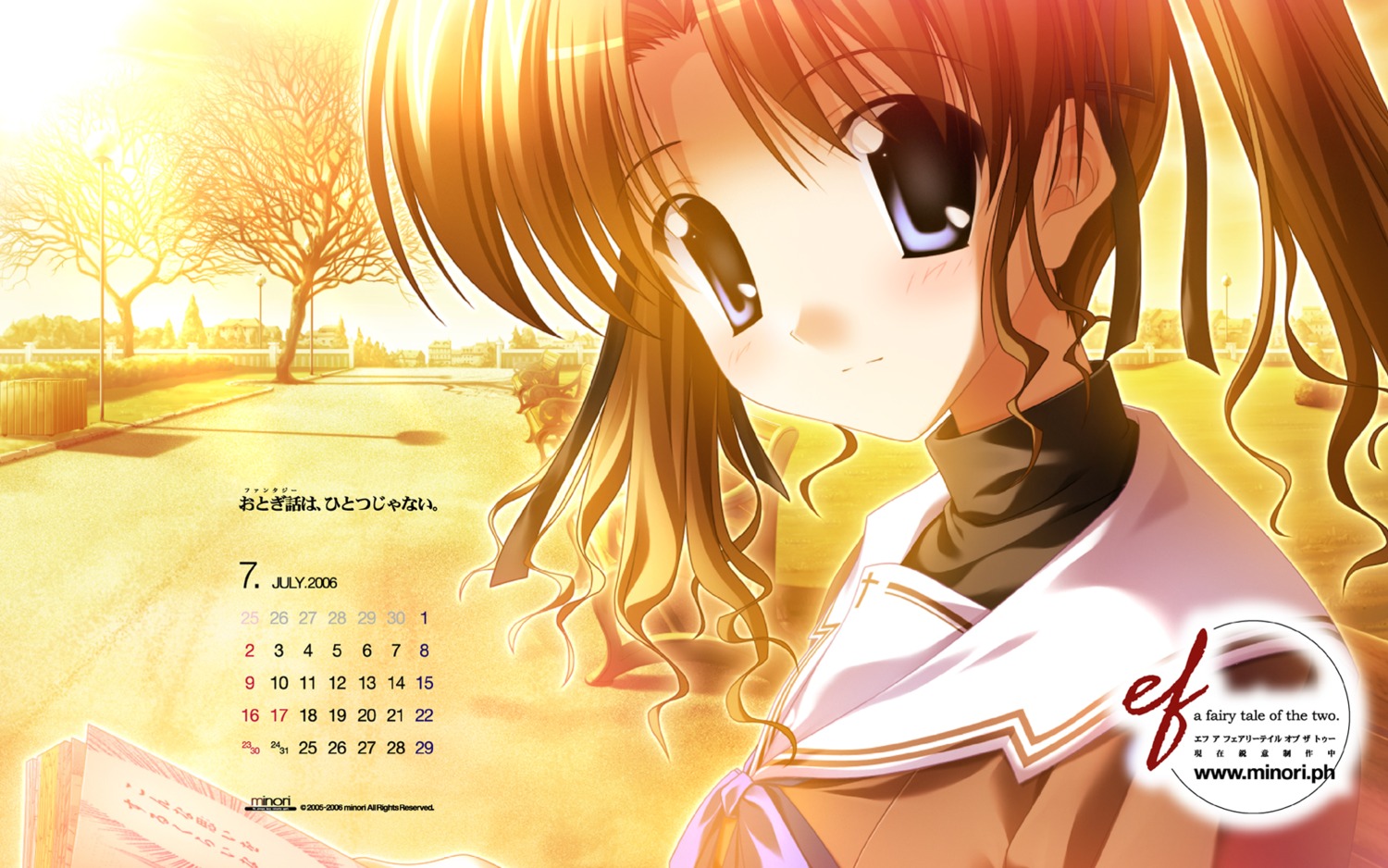 calendar ef_~a_fairytale_of_the_two~ hayama_mizuki minori nanao_naru seifuku wallpaper