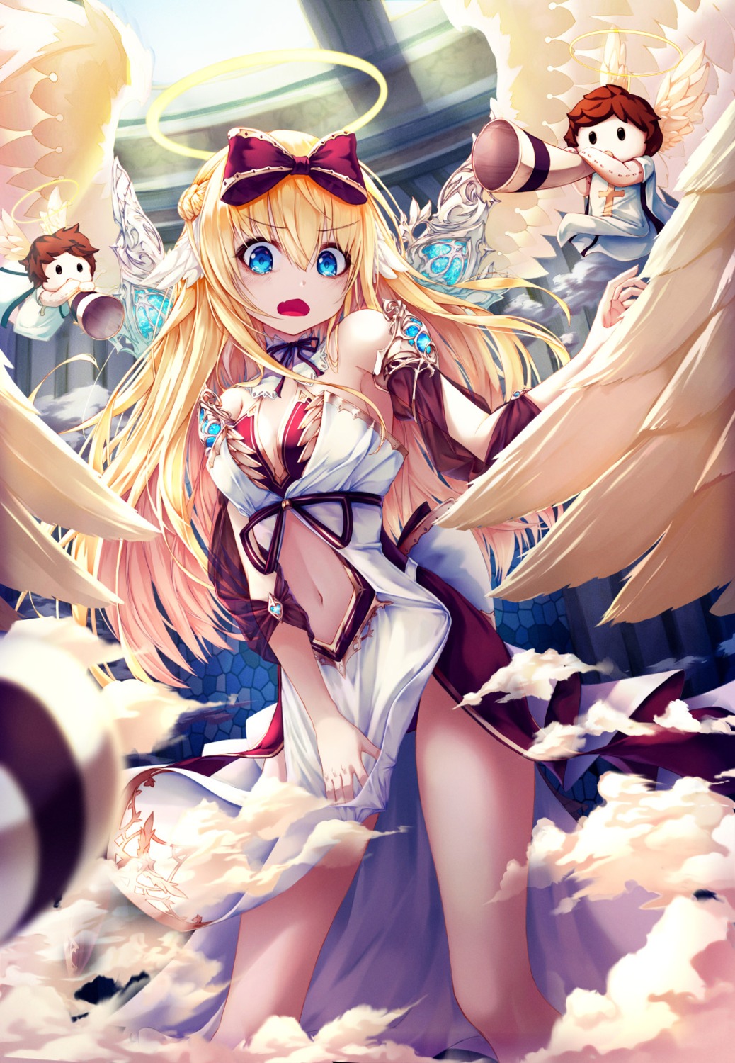 angel cleavage dress h2o_(dfo) wings