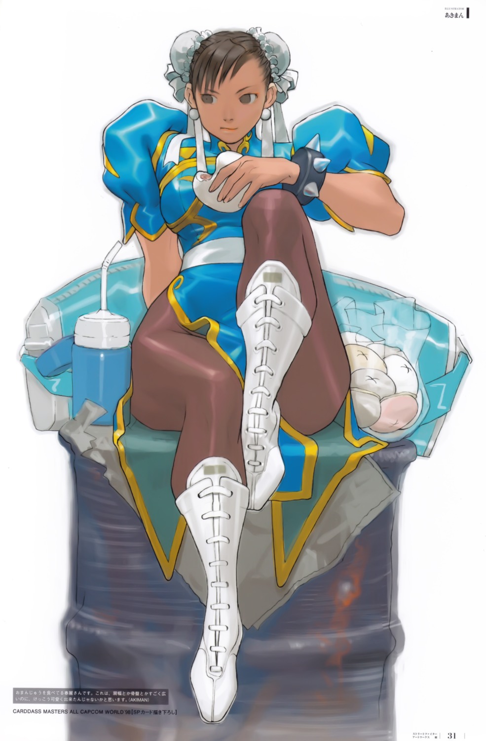 capcom chinadress chun_li dress pantyhose street_fighter yasuda_akira