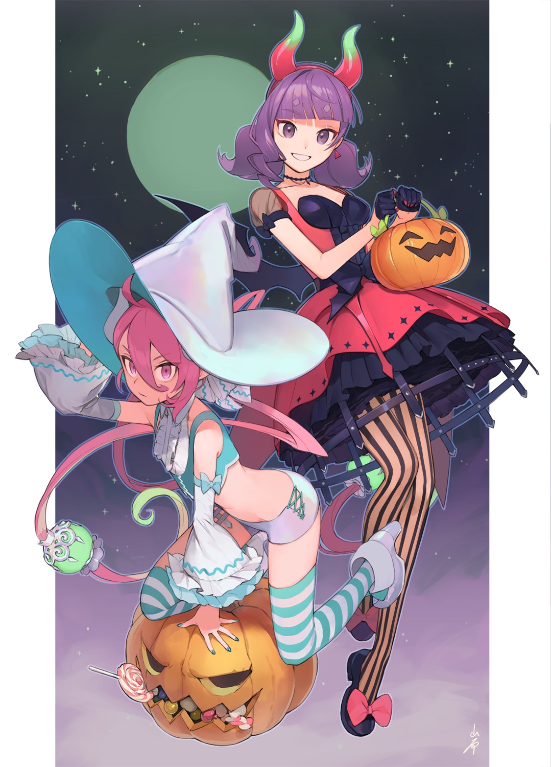 dress halloween heels horns iwato1712 pantyhose thighhighs witch