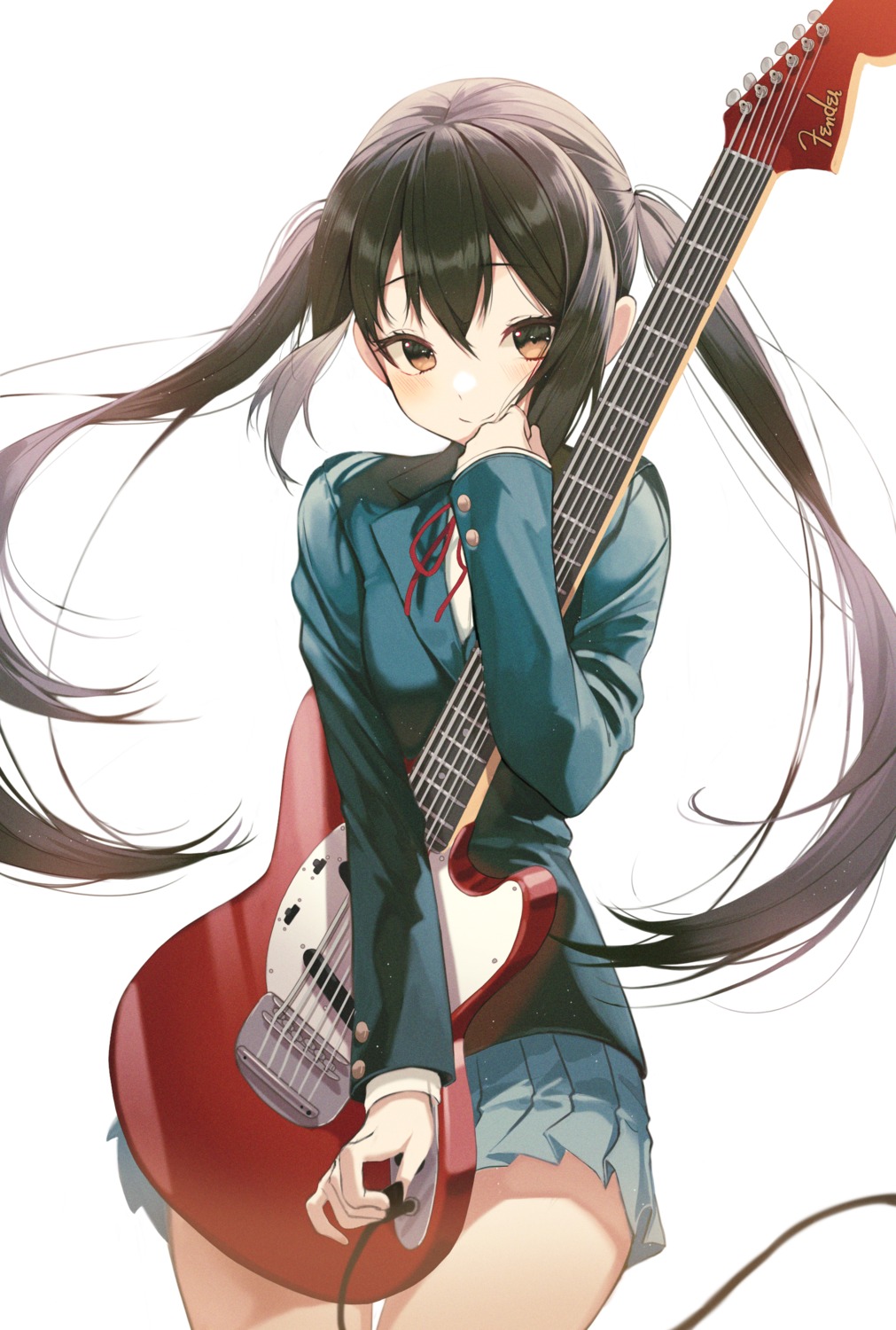 guitar k-on! nakano_azusa pro-p seifuku
