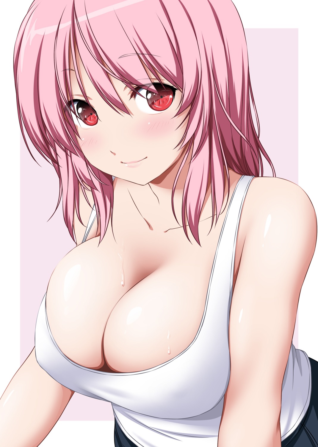 breast_hold no_bra nori_tamago saigyouji_yuyuko touhou