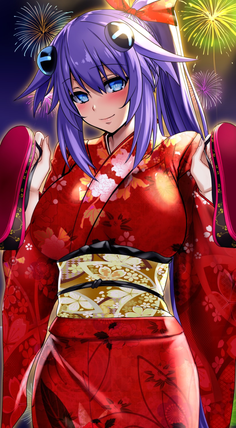 choujigen_game_neptune kimono nyamota_(noraneko_koubou) purple_heart