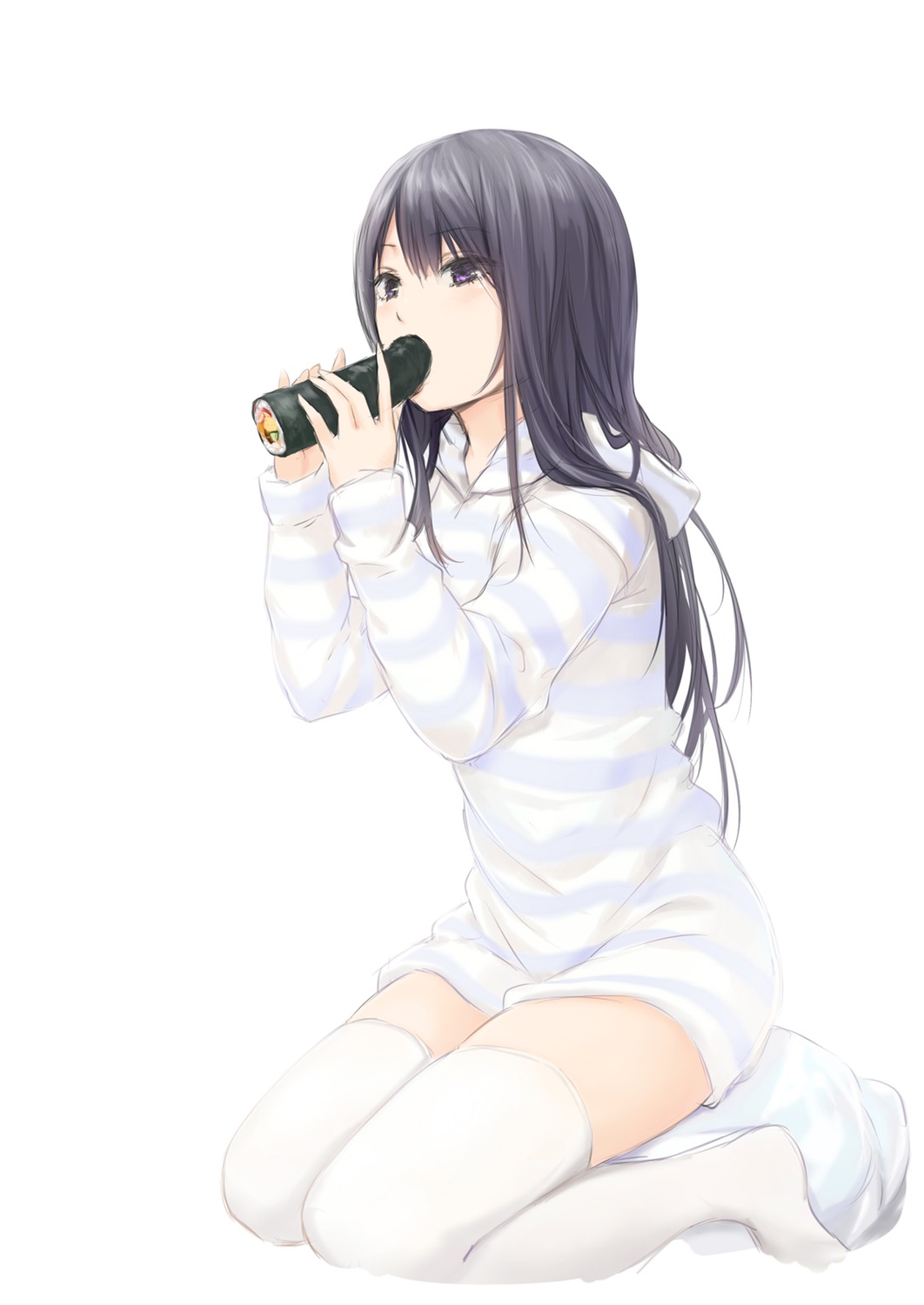 coffee-kizoku shiramine_rika thighhighs