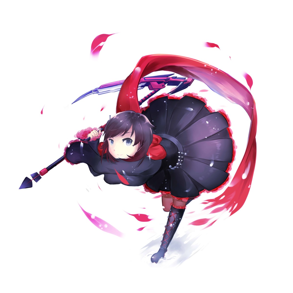 147k dress ruby_rose rwby weapon