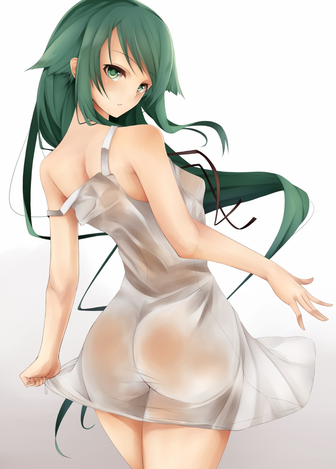 ass dress no_bra nopan saya saya_no_uta see_through snm_(sunimi) summer_dress