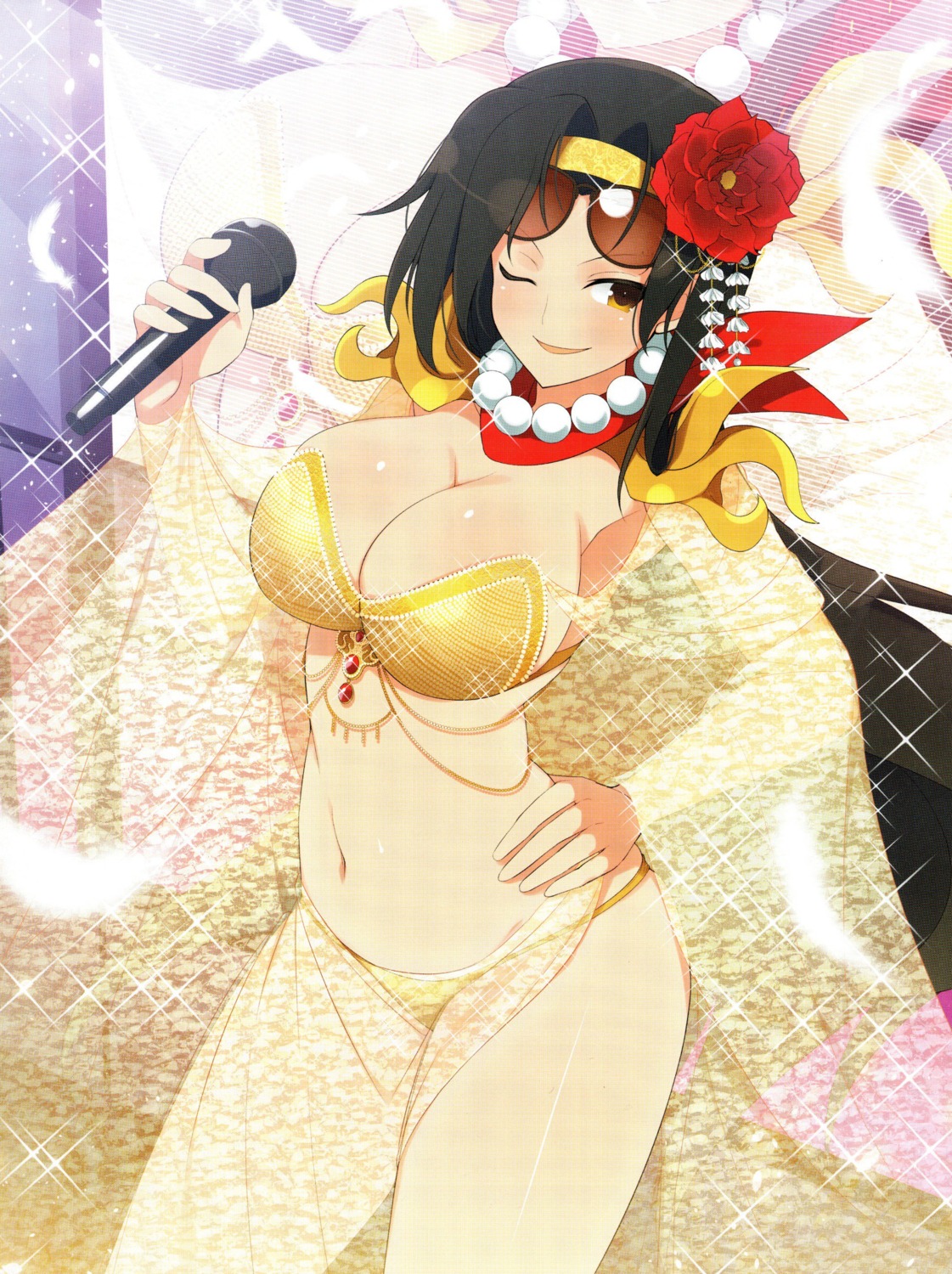 bikini cleavage jasmine_(senran_kagura) megane screening see_through senran_kagura swimsuits yaegashi_nan