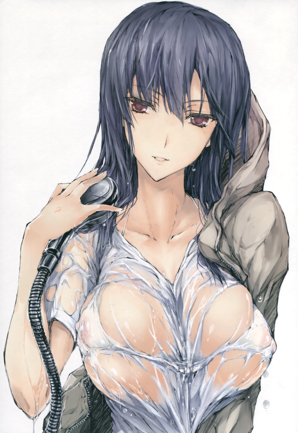 bra erect_nipples kizuki_aruchu see_through udon-ya wet wet_clothes