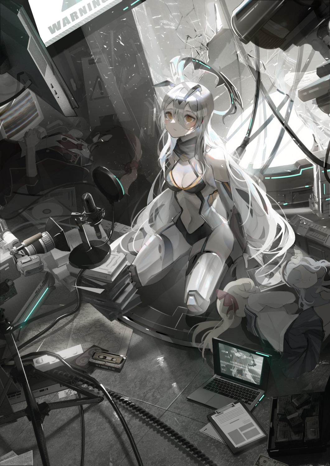 fullmetal98 leotard mecha_musume stockings thighhighs