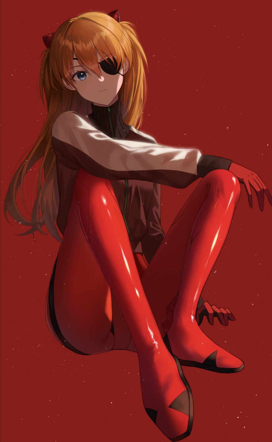 bodysuit eyepatch neon_genesis_evangelion souryuu_asuka_langley yeorem